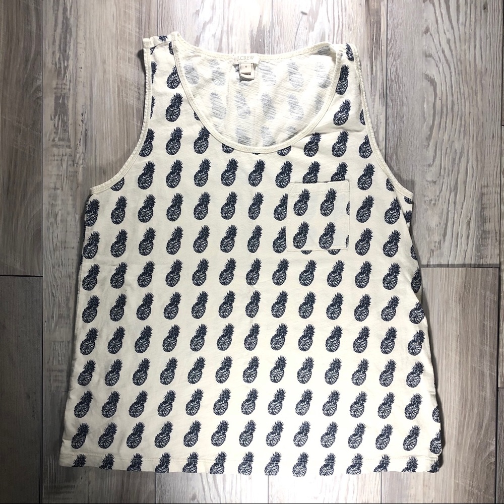 J. Crew Pineapple Print Tank